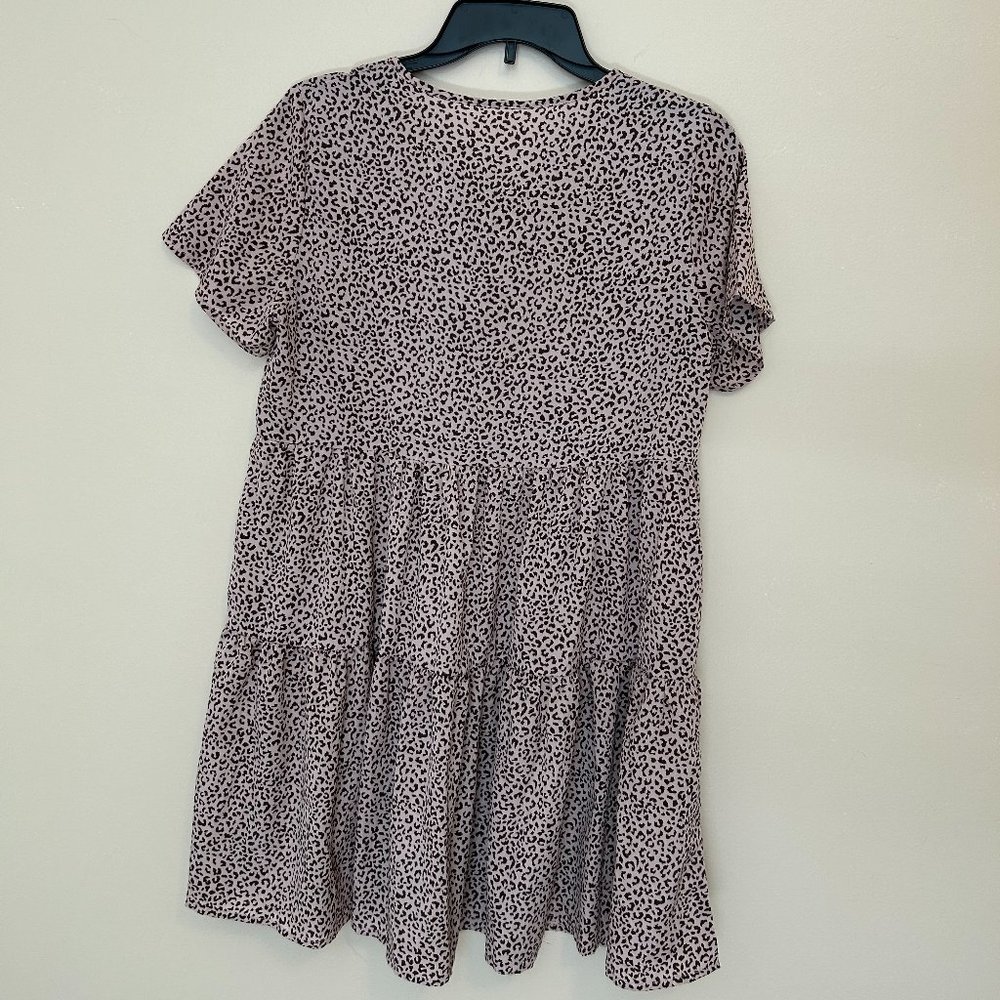 Leopard Print T-shirt Dress